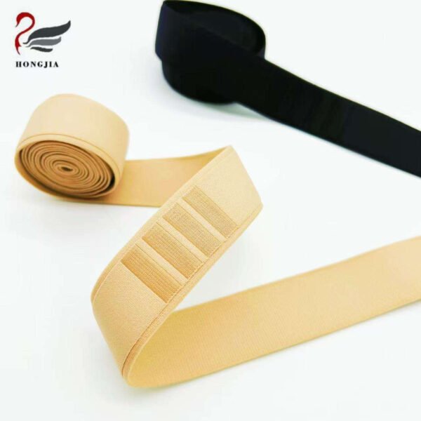 High Quality 30mm Soft Polyamide Jacquard Elastic Band Plush Anti-slip Elastic Bra Strap for Underwear