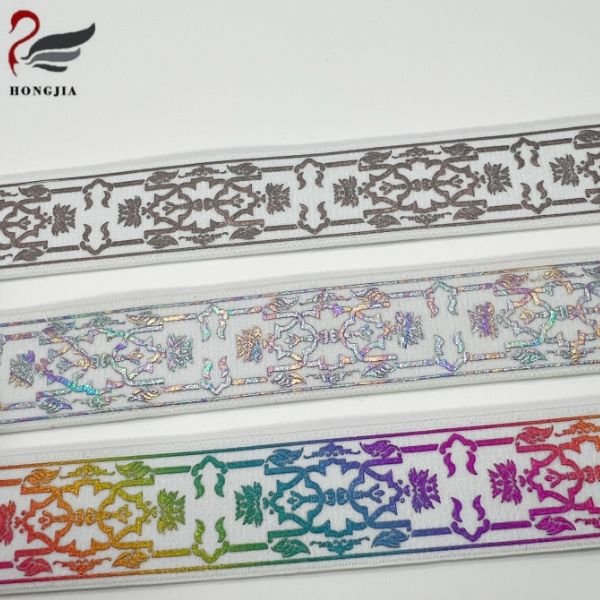 Computer Jacquard Elastic Band High Flexibility Fancy Fashion Printing Band