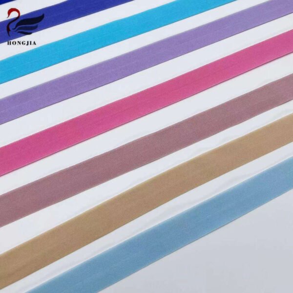 Flat Sewing Fold Over Elastic Band for Underwear Pants Bra Belts Rubber Clothes Adjustable Soft Waistband Tape Webbing Strap