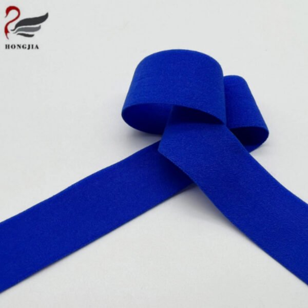 Factory Direct Sales Nylon Folding Edge Tape Underwear Elastic Band Plush Fold Over Elastic Band