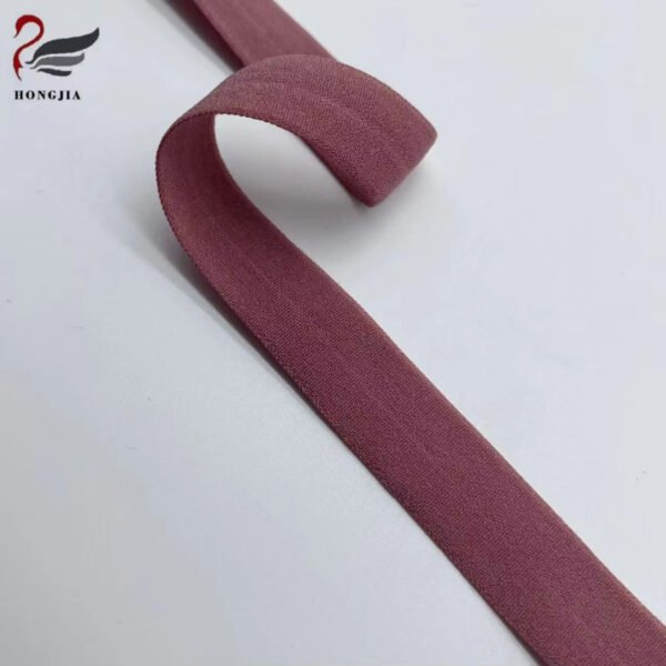 Wholesale Custom Colorful 12mm 15mm 20mm Underwear Elastic Edging Strap Nylon Fold Over Elastic Band for Lingerie