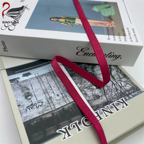 Factory Direct Sales Shiny Elastic Band Colorful Nylon Anti-slip Underwear Elastic Webbing Bra Strap Elastic