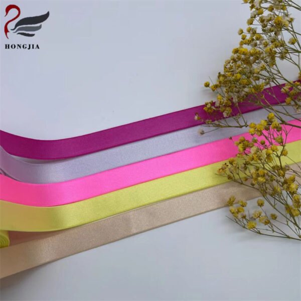Hongjia Shiny Silk Underwear Bra Webbing Elastic Band