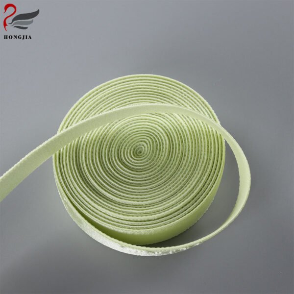 2.0cm Width Comfortable Soft Shiny Side Gold Yarn Nylon Spandex Elastic Band Bra Strap