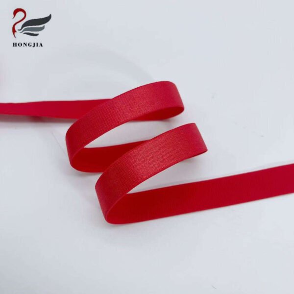 Factory Customizable Colors Shiny Elastic Nylon Jacquard Band Non-slip Bra Shoulder Strap for Clothing