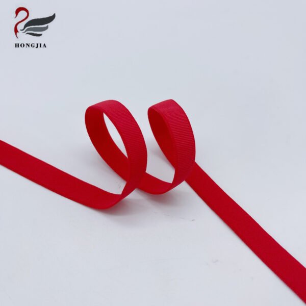 Factory Wholesale Single Color Plush Elastic Band Flat Ribbon Nylon Webbing Belts Elastic Bra Straps
