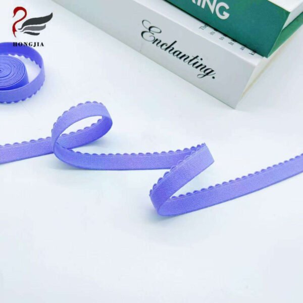 Factory Supply Nylon Picot Bra Elastic Band Underwear Shoulder Strap Plush Soft Bra Elastic Strap