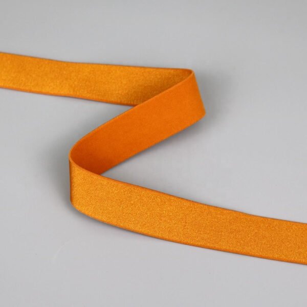 High Quality Orange 25Mm Width Nylon Elastic Band Comfortable Soft Lingerie Shoulder Tape Elastic Strap for Bra