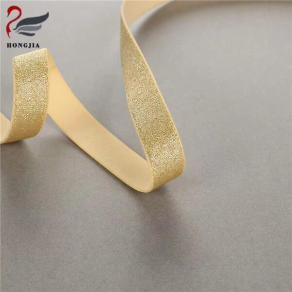 High Quality Jacquard Elastic Underwear Shoulder Strap Nylon Elastic Band Anti-slip Shiny Bra Elastic Strap