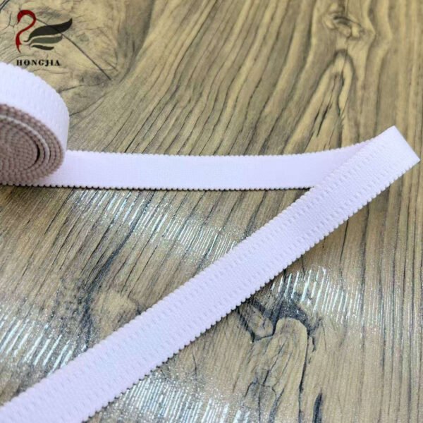 OEM ODM 20mm Bilateral Picot Edge Bra Elastic Band Polyamide Non slip Bra Elastic Strap for Underwear