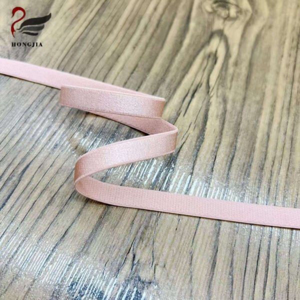 Wholesale 10mm Soft Skin Shiny Underwear Bra Elastic Band Anti-slip Adjustable Plush Bra Elastic Straps