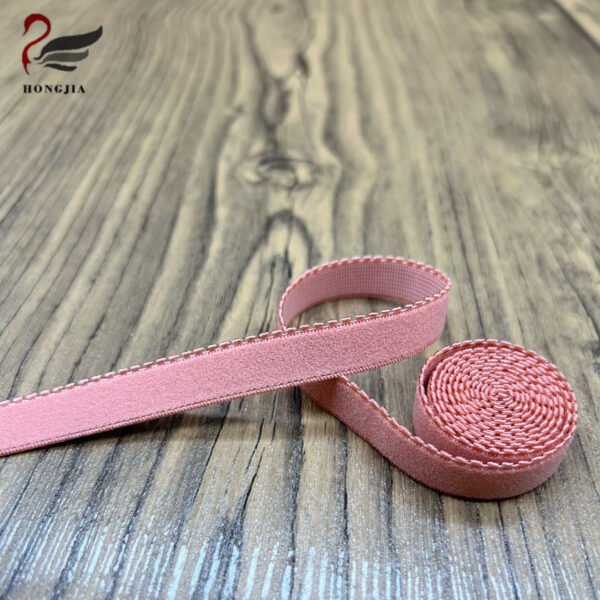 Wholesale 12cm Soft Plush Bra Elastic Band Non-slip Underwear Shoulder Strap Woven Picot Edge Elastic Bra Strap