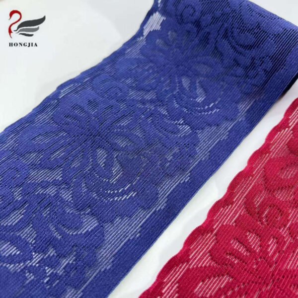 Crochet Jacquard Elastic Strap Knitted Fancy Waistband DIY Sewing Wide Lace Trim Elastic Band