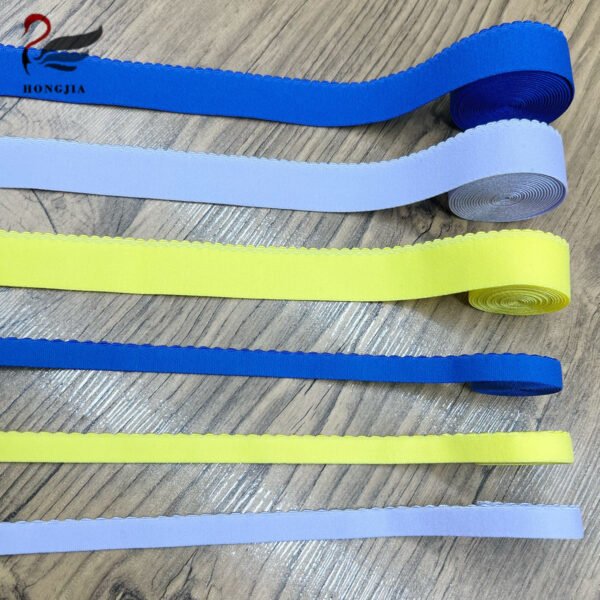 Main-03 Cheap Price 12mm 25mm Picot Elastic Bra Strap Band Scalloped Lingerie Elastic Trim Non-slip Bra Shoulder Strap