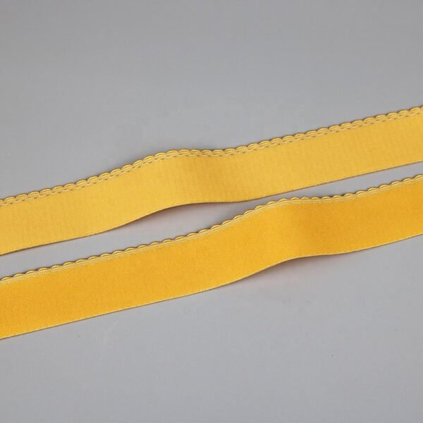 Main-03 High Quality Soft Plush Scalloped Lingerie Elastic Band Polyamides Picot Edge Bra Strap Elastic