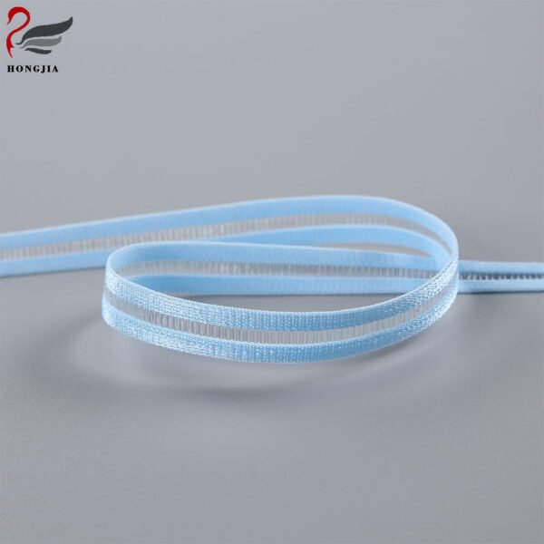 OEM ODM 10mm Soft Polyamides Bra Elastic Band Breathable Fish Silk Elastic Band for Intimate Apparel