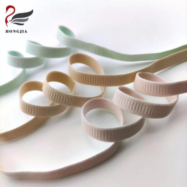 Custom Color Logo Skin Friendly Polyamides Underwear Elastic Band Durable Nylon Bra Elastic Strap for Garment