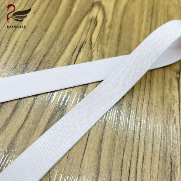 Main-03 OEM Custom Color Size 18mm Durable Shiny Bra Elastic Strap Glossy Polyamide Shoulder Straps Bra Elastic Band