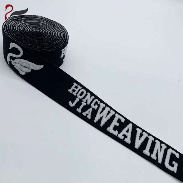 Hongjia Customized Logo Printed Multiple Sizes Underwear Shoulder Tape Woven Jacquard Elastic Band