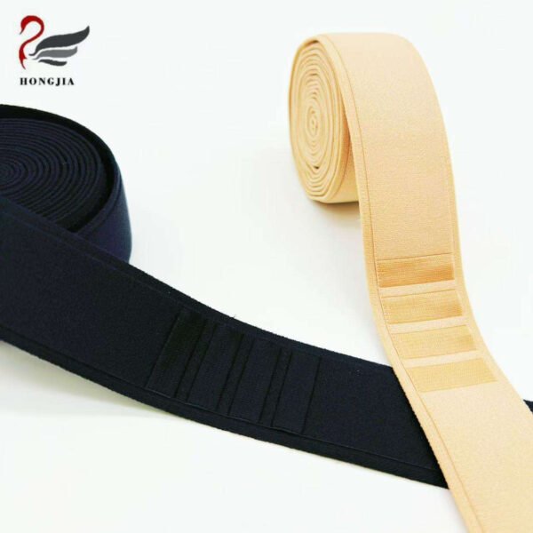 High Quality 30mm Soft Polyamide Jacquard Elastic Band Plush Anti-slip Elastic Bra Strap for Underwear
