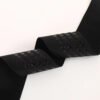 Custom Logo Black Durable Silicone Gripper Elastic Tape Non-slip Silicone Elastic Band for Garment