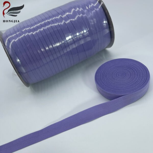 Custom Soft Nylon Spandex Underwear Accessories Fold Over Elastic Trim Wholesale Lingerie Fold Over Elastic Band
