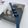 Custom logo Printed Shiny Elastic Band Nylon Herringbone Anti slip Knitted Binding Tape Fold Over Elastic Band