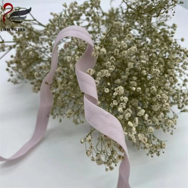 Main-03 Factory Custom Colorful Soft Elastic Binding Bias Tape Nylon Fold Over Elastic Band for Underwear