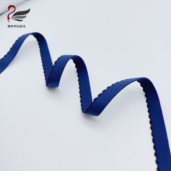 Main-04 Factory Wholesale Flat Nylon Elastic Jacquard Band Webbing Tape Picot Elastic Band Bra Straps