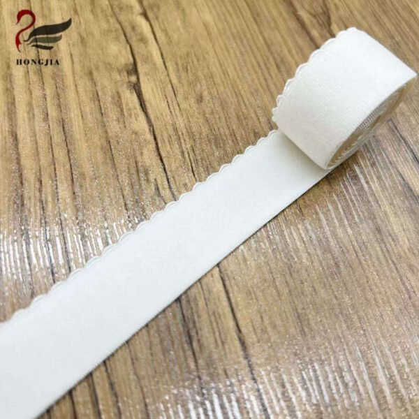Factory Custom 20mm Picot Edge Soft Bra Strap Elastic Polyamide Plush Scalloped Bra Lingerie Elastic Band
