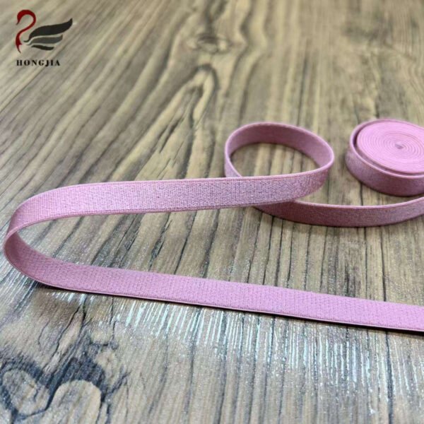 High Quality 10mm Anti-Slip Anti-Slip Lingerie Shoulder Strap Plush Nylon Bra Strap Shiny Satin Bra Elastic Band