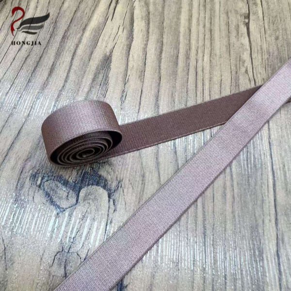 Customizable 12mm 15mm Multi-color Soft Polyamide Shiny Stain Bra Elastic Band Elastic Tape Bra Shoulder Strap for Lingerie