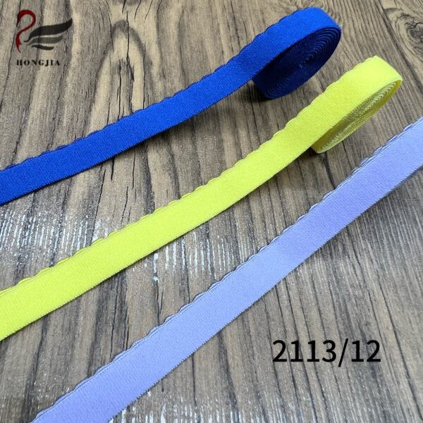 Main-04 Cheap Price 12mm 25mm Picot Elastic Bra Strap Band Scalloped Lingerie Elastic Trim Non-slip Bra Shoulder Strap