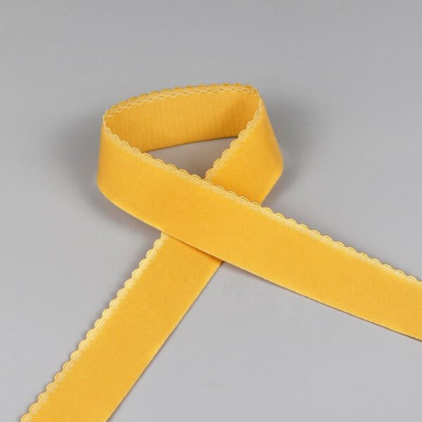 Main-04 High Quality Soft Plush Scalloped Lingerie Elastic Band Polyamides Picot Edge Bra Strap Elastic