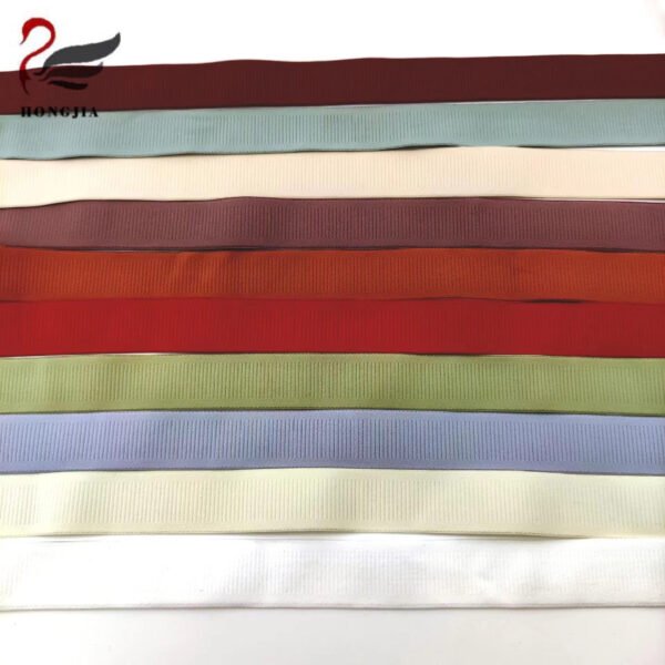 Custom Color Logo Skin Friendly Polyamides Underwear Elastic Band Durable Nylon Bra Elastic Strap for Garment