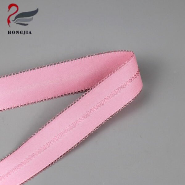 Factory Custom 25mm Soft Breathable Nylon Bra Elastic Strap Lace Elastic Trim Underwear Elastic Band