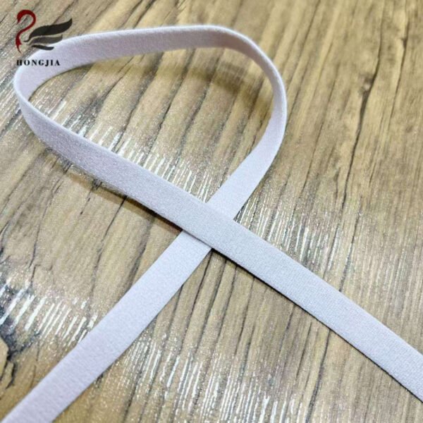Custom Color 10mm Shiny Glossy Bra Elastic Strap Polyamide Anti slip Bra Elastic Shoulder Strap Band for Bras