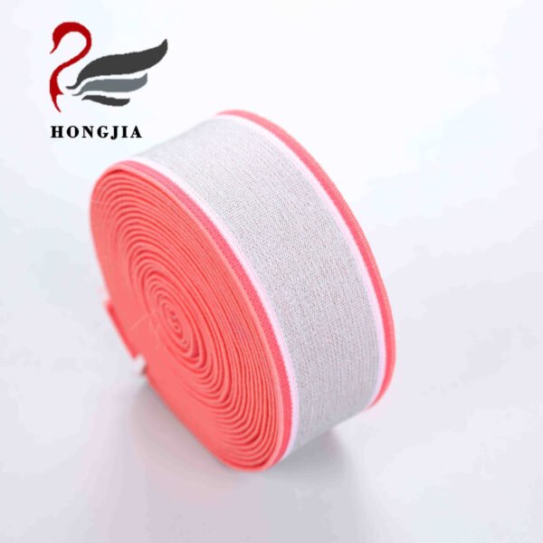 Factory Wholesale 35mm Gray Red Durable Knitted Underwear Elastic Waist Band Soft Nylon Jacquard Elastic Band