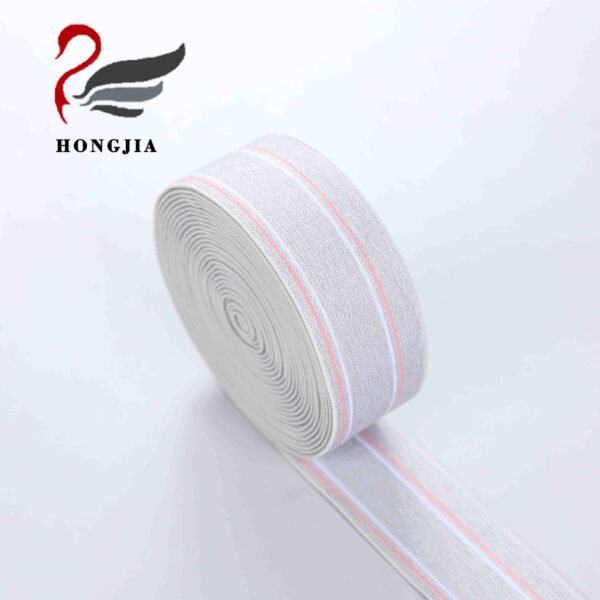 Wholesale Custom 35mm Soft Jacquard Elastic Waistband Knitted Woven Underwear Elastic Band Nylon Jacquard Elastic Band