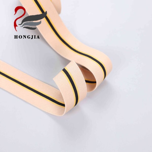 Wholesale Eco-friendly 30mm Striped Knitted Nylon Underwear Elastic Band Elastic Waistband Jacquard Elastic Bands