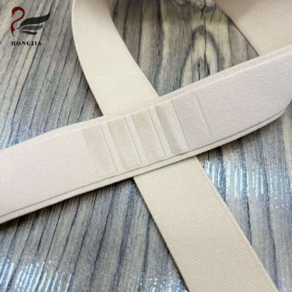 OEM ODM 30mm Beige Blue Grey Polyamide Underwear Elastic Band Elastic Waistband Jacquard Elastic Band
