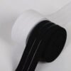 Custom Logo Black Durable Silicone Gripper Elastic Tape Non-slip Silicone Elastic Band for Garment