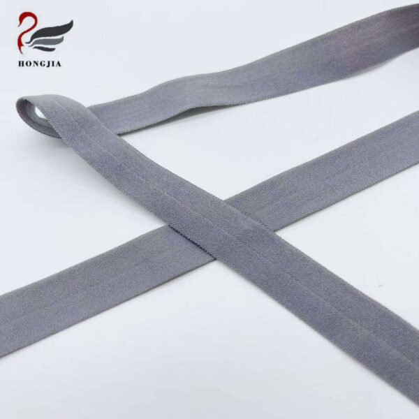 Factory Wholesale Solid Color Soft Nylon Elastic Waistband Band Edging Webbing Flat Fold Over Elastic