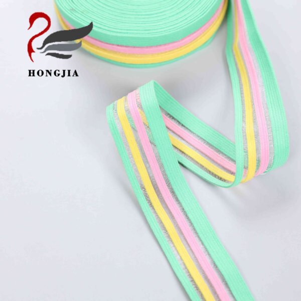 Eco-friendly Design Custom Your Own GYM Binding Tape Elastic Band for Pants and Sportswear