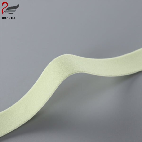 2.0cm Width Comfortable Soft Shiny Side Gold Yarn Nylon Spandex Elastic Band Bra Strap