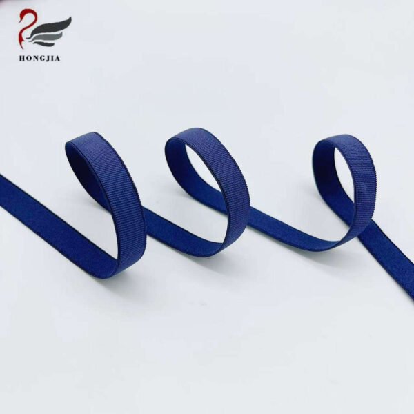 Factory Wholesale Single Color Plush Elastic Band Flat Ribbon Nylon Webbing Belts Elastic Bra Straps