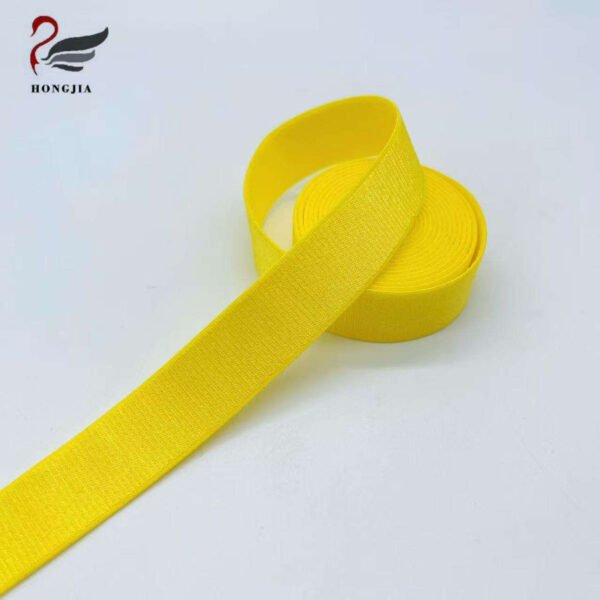 Wholesale 20mm Soft Nylon Shiny Stain Elastic Band Anti-slip Elastic Webbing Bra Strap Elastic for Lingerie