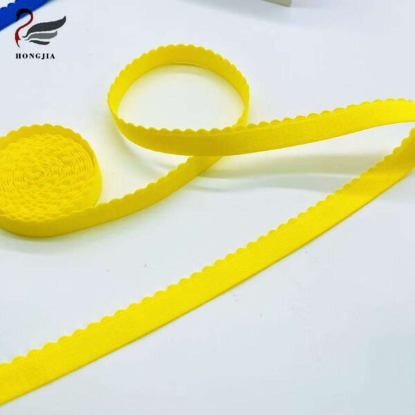 Factory Supply Nylon Picot Bra Elastic Band Underwear Shoulder Strap Plush Soft Bra Elastic Strap
