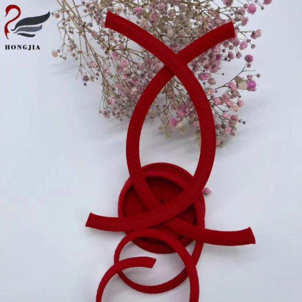 High Quality Colorful Soft Nylon Underwire Channeling Wire Casing Steel Bone Non-elastic Bra Wire Casing