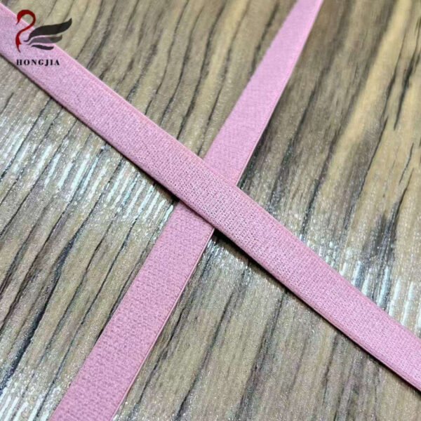 High Quality 10mm Anti-Slip Anti-Slip Lingerie Shoulder Strap Plush Nylon Bra Strap Shiny Satin Bra Elastic Band